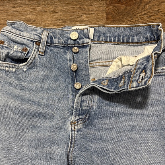 Agolde Light Blue Slim Leg Jeans - Picture 12 of 13